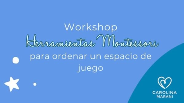 Herramientas Montessori para ordenar el espacio de juego.