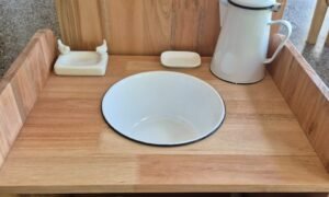 Mueble para lavado de manos y uñas