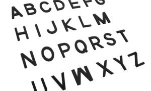 Alfabeto móvil en mayúsculas (rojo, azul y negro) (PREVENTA)