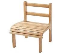 Silla de listones de haya 40×30×20 cm (PREVENTA)