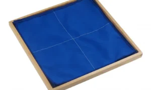 Juego de doblado de telas azul y roja (4 piezas, con caja)-(PREVENTA)