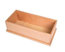 Caja para sólidos geométricos Montessori (PREVENTA)