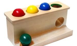 Caja de empuje con bolas de colores (PREVENTA)