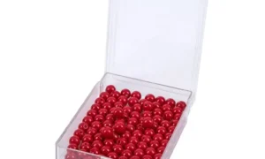 100 Cuentas Rojas con Caja Plástica (PREVENTA)