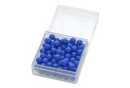 100 Cuentas Azules con Caja Plástica (PREVENTA)