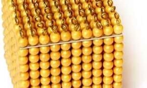 Cubo dorado de mil cuentas (PREVENTA)