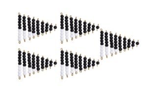 5 pares de escaleras de cuentas 1–9 (blanco y negro) (PREVENTA)