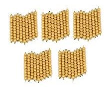 45 barras doradas de diez cuentas (PREVENTA)